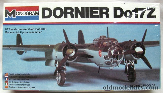 Monogram 1/72 Dornier Do-17Z - 'White Box' Issue, 5305 plastic model kit